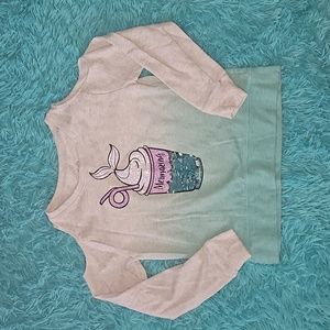 Justice Sweatshirt shoulder cutout youth size 12